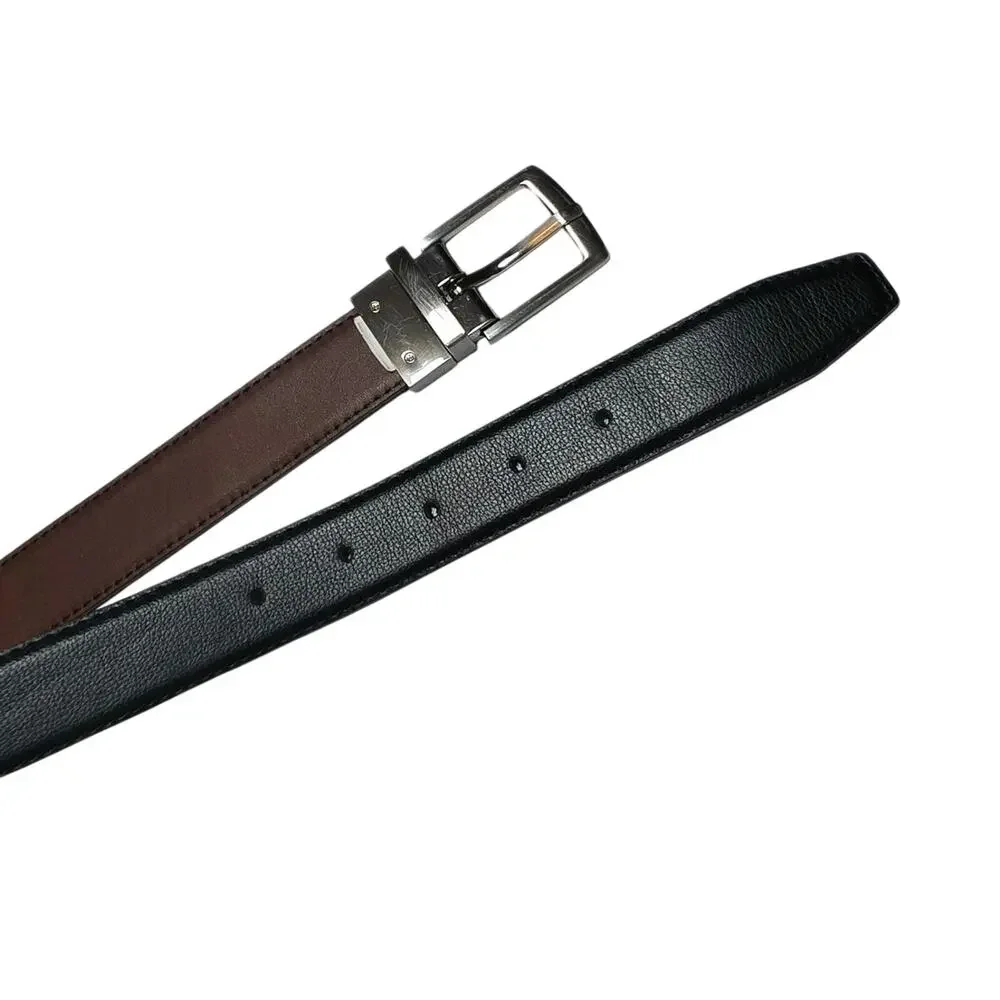 Boys Dress Belt Reversible Brown Black Leather Size Small 22